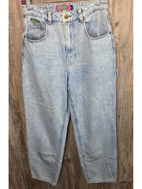 VTG Empyre "Tori" Denim Blue Jeans Wmn Sz 8 (28x30) Baggy Straight Leg Y2K Skate